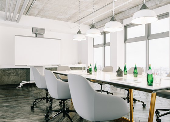 Upscale commercial conference room